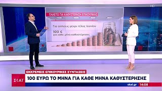 Εκκρεμείς επικουρικές: 100 ευρώ το μήνα για κάθε μήνα καθυστέρησης  |  Ειδήσεις Μεσημβρινό Δελτίο