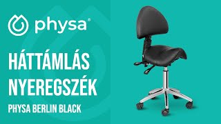 Háttámlás nyeregszék Physa PHYSA BERLIN BLACK | A termék bemutatása 10040182