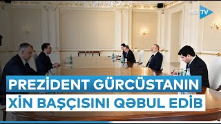 Prezident İlham Əliyev Gürcüstanın xarici işlər nazirini qəbul edib