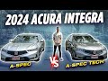 2024 Acura Integra A-Spec vs A-Spec TECH