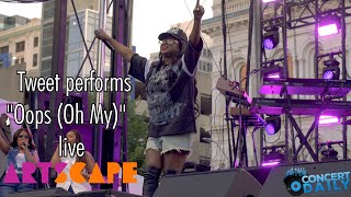 Tweet performs "Oops (Oh My)" live; Baltimore Artscape 2025