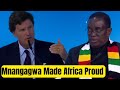 Zimbabwe's President  Outsmarted Tucker Carlson at World Leaders Summit.