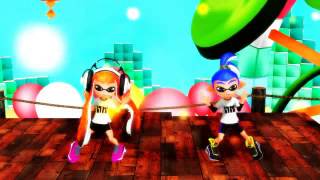 【MMD】 Splatoon  アゲアゲアゲイン「Ageage Again」Orange x Blue