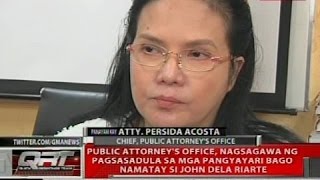 Panayam kay Atty. Persida Acosta, Chief, Public Attorney's Office