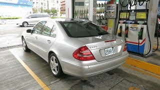 油箱加滿系列之猜猜看BENZ W211 E240 油箱加滿要幾公升 MVI 4369