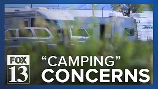 RVs camping on private property concern Salt Lake City restaurant owner