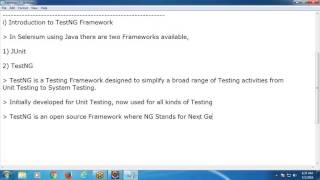 Selenium Quick Tutorial 7: TestNG Framework in Selenium