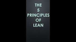 The 5 Principles of Lean