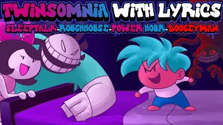 Twinsomnia WITH LYRICS By RecD - Friday Night Funkin' THE MUSICAL