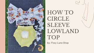 How to Lowland Reversible Swim Top with Hacked Circle Sleeves (Sewing Tutorial)