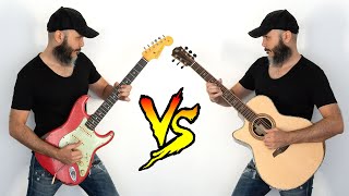 Guitar Solos - ACOUSTIC vs. ELECTRIC!