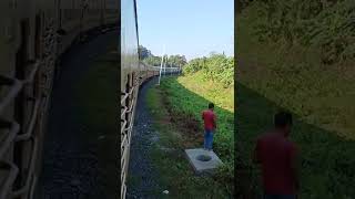 Silchar - Guwahati Express (PT) Passenger Train Running at Full Speed towards Badarpur