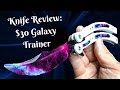 Knife Review- $30 CSGO Inspired Galaxy Balisong Knife Trainer (MegaKnife.com)