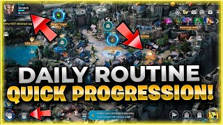 PROGRESS FAST!! What To Do Daily In King Arthur: Legends Rise