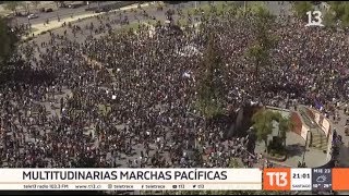 Multitudinarias marchas pacíficas marcan el quinto de día de protestas