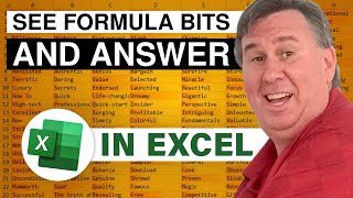 Excel - Show Formula Inputs Next to Answer - Episode 1740