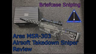 Briefcase Sniping | Ares MSR-303 Takedown Airsoft Sniper Review | Helios Airsoft