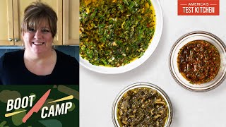 Getting Sauced–The Easiest Way to Amp Up Every Meal | Test Kitchen Boot Camp