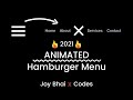 Animated Hamburger Navigation Menu | HTML CSS