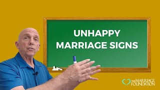 Unhappy Marriage Signs | Paul Friedman