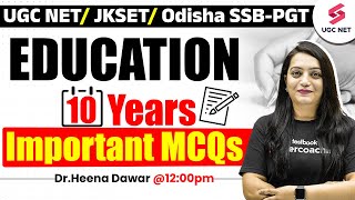 UGC NET/JKSET Education Paper 2 | UGC NET Education MCQs By Heena Ma'am