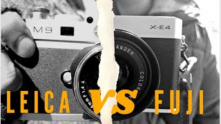 Leica M9 vs Fujifilm X-E4 Monochrome Comparison w/ @thevintographer