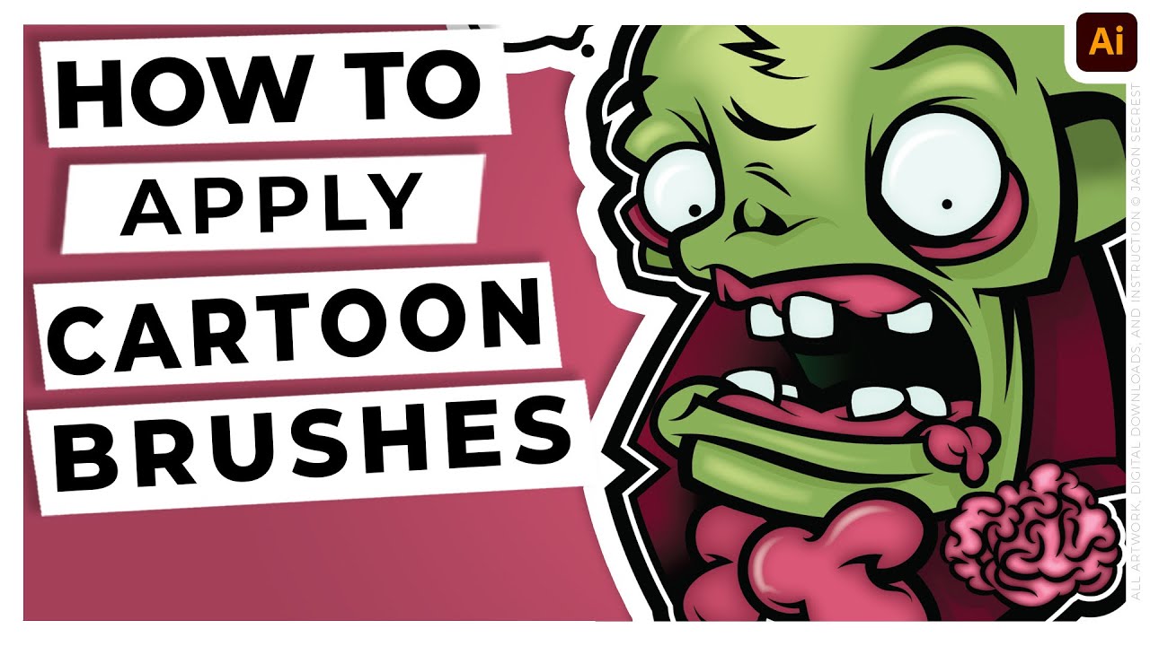 Adobe Illustrator Tutorial Using Brushes Youtube