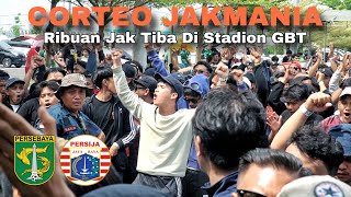 Ribuan Jak Mania Masuk di Stadion GBT, Pendapat Jak dan Bonek Tentang Persaudaraan ini..!!