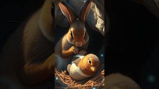 Rabbit save Mama Bird and its Babies