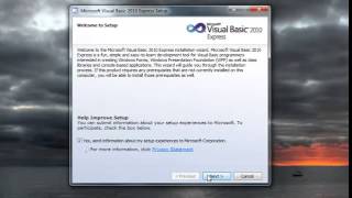 Visual Basic Tutorial 2 Installing The Visual Basic IDE
