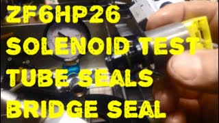 ZF6HP26 Solenoid Set Replace, Valve Body Tube Seals, Bridge Seal, Vacuum Test Solenoids 6R60 6R80