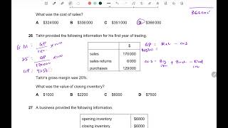 IGCSE ACCOUNTING 0452/12/M/J/22 PART 3 Q21-30 #igcse #accounting