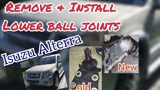 How to Replace Lower Ball Joint- Isuzu Alterra