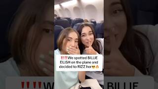 We rizzed Billie🫣😎#trending #billieeilish #rizz #rizzgod #airplane #plane #passenger #reaction