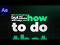 Typography Motion Graphics Animation in After Effects - After Effects Tutorial Kinetic Typography #4