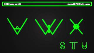 Animated Typeface. (After Effects)