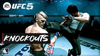 UFC 5 - Top 15 Epic Knockouts in The GAME (EA Sports UFC 5)