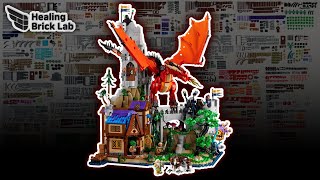 LEGO Ideas 21348 Dungeons \u0026 Dragons: Red Dragon's Tale Speed Build