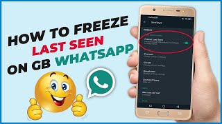 How to freeze last seen on GB  whatsapp 2024 Habib Tech