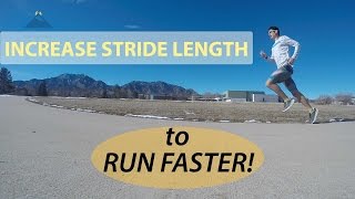 HOW TO INCREASE STRIDE LENGTH FOR SPEED! FASTER RUNNING TECHNIQUE EXERCISES