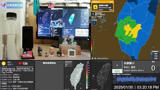 【臺南南化】 M4.9 2025/1/30 台南3級 #地震當下畫面