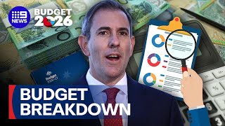 BUDGET 2026: The Budget Breakdown | 9 News Australia