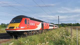 EX LNER 43316 and 43320 Passing Millbrook with 2 tone