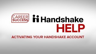 ASC Handshake Help: Activating your Handshake account