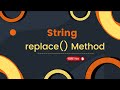(RK) replace() string method in python