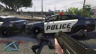 Grand Theft Auto V : GUERRA CONTRA POLICIA !!! (modo director)