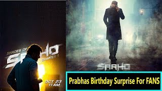 Shades Of Saaho Chapter 1 Coming On Prabhas Birthday At 11 Am