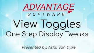 View Toggles - One Step Display Tweaks