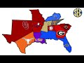 The NEW 16 Team SEC Imperialism Map