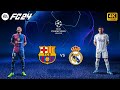 FC 24 - Barcelona vs. Real Madrid Ft. Mbappe, Yamal, | UEFA Champions League Full Match | 4K